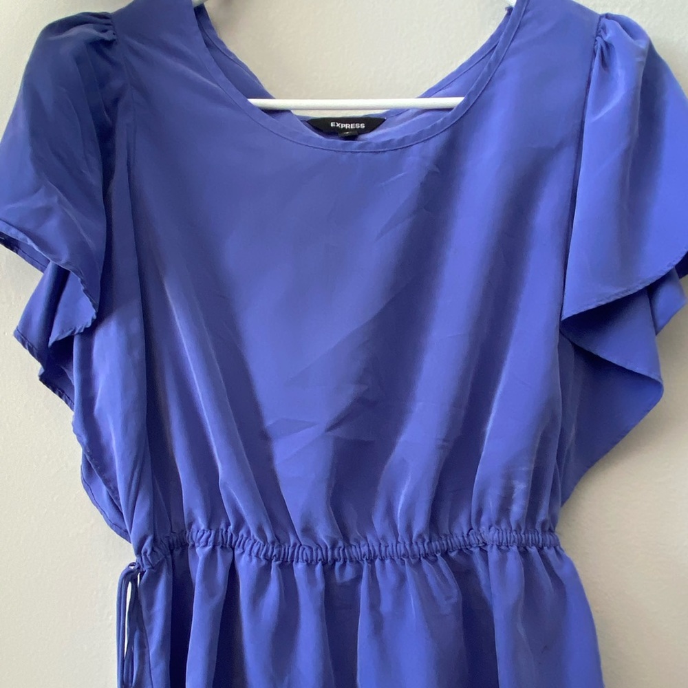 Express flowy blue Top